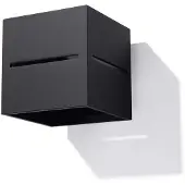 Sollux Wandleuchte LOBO schwarz 1xG9 8W Aluminium 10x12x10cm