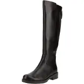Gabor Damen Leder Stiefel hoher schlanker Schaft seitlicher Reißverschluss Wechselfußbett