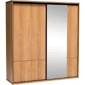 KIER FURNITURE EDEN v3 Kleiderschrank 156,4x205x39cm, 3 Türen, Craft Eiche