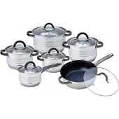 Klausberg Stahltopf-Set 12-teilig 2,1/2,1/2,9/3,4/3,9/6,6L KB-7702