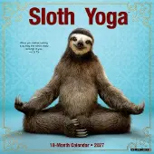Sonstige Verlage Sloth Yoga 2027 12 X 12 Wall Calendar