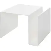 Müller Beistelltisch HUK weiß, Designer Michael Hilgers, 40x44x30 cm