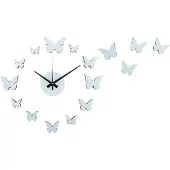 Karlsson - Wanduhr Diy Butterfly - Blau - Ø35cm
