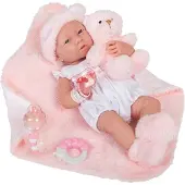 JC Toys -La Newborn Babypuppe, rosa (18061)
