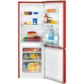 Bomann Kühlschrank mit Gefrierfach | | 143cm | Kühl Gefrierkombination leise | Türanschlag wechselbar | 175L | KG 320.2 rot