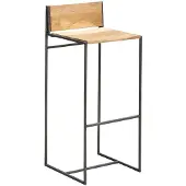 Chehoma - Soulid 'Bleach' Barhocker - Rustikale Eleganz und Langlebigkeit aus Ma