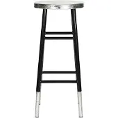 Safavieh Glam Bar & Counter Stool, in Black and Silver
