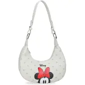 Disney Joumma Bowlogue Minnie Umhängetasche Beige 24x12x6 cm Polyurethanund Polyester
