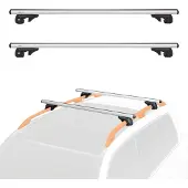 Amazon Basics A. Basics Dachträger mit Querträger, 132 cm, für Spannweiten von bis zu 117 cm z