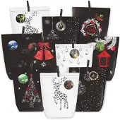 Dripio Adventskalender zum Befüllen, 24 Papier-Weihnachtstüten, DIY