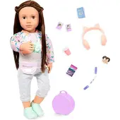 Our Generation Reese – bewegliche 46 cm-Puppe mit Reisezubehör