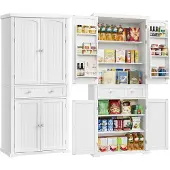 Songmics Küchenschrank mit Ablagen und Schubladen B34BBC561W21