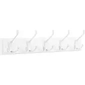Songmics Wandgarderobe Garderobenleiste 5 Dreifach-Haken wolkenweiß B34LHR305W01