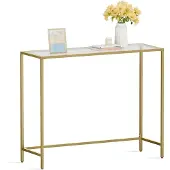 Vasagle LGT26G, Rechteckig, Transparent, Modern, Glas, Glänzend, Metall