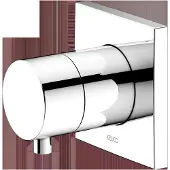 Keuco IXMO Umstellventil Unterputzmodell für 2 Verbraucher mit Comfort Griff, ohne Absperrung, Rosette eckig, 59556011002, Farbe: Verchromt