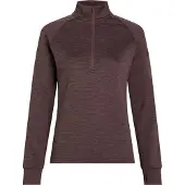 ENERGETICS Damen Langarmshirt Wilona W MELANGE/RED WINE/RED
