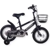 Buxibo - Kinderfahrrad für Jungen - Borneo - 12 Zoll - Schwarz