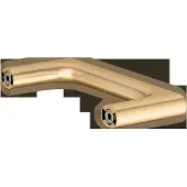 Keuco EDITION 400 Handtuchring, starr, verdeckte Befestigung, 11521250000, Farbe: Messing gebürstet