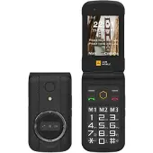 AGM Mobile AGM M8 FLIP, Klapphandy, Dual-SIM, 7,11 cm (2.8"), 1500 mAh, Schwarz