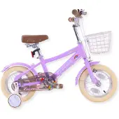 Buxibo - Kinderfahrrad für Mädchen - Luna - 12 Zoll - Lila