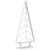 vidaXL Metall-Weihnachtsbaum mit Ständer KUOPIO 90 cm Stahl Weiß 42053986