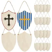 OEM Holzschild Ritter - Unvollendet zum Bemalen - Bastelbedarf - 20 Stück