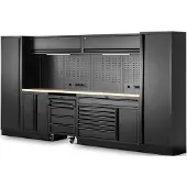 HBM modulares Werkstattsystem 13-teilig, schwarz