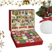 Famanu Adventskalender - Interaktives Familienspiel - 1008 Teile - Rot