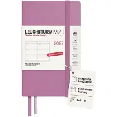 Leuchtturm Wochenkalender 2027 Pocket (A6) - Deutsch, Dusty Rose, Hardcover,
