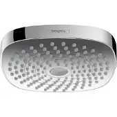 Hansgrohe Croma Select E, Fester Duschkopf, Chrom, Weiß, Zimmerdecke