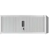 C+P Rollladenschrank Omnispace, abschließbar, B 1000 x T 420 x H 450 mm, Stahl/Kunststoff, lichtgrau