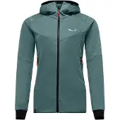 Salewa - Women's Sella Crevasse Hooded Jacket - Fleecejacke Gr 42 türkis