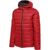 Hummel hmlNORTH Kapuzen-Steppjacke Kinder true red 140
