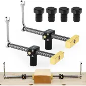 Merkloos Werkbankklemme mit 4 Bench Hooks für Holzarbeiten, 19mm