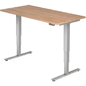 Hjh OFFICE PRO XDSM 16 S - 160 x 80 Nussbaum elektrisch höhenverstellbar