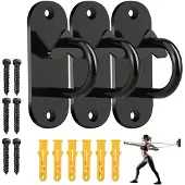 Selius Set mit 3 Türankern für Fitness-Widerstandsbänder, robuste Mini-Wandhaken für Krafttraining