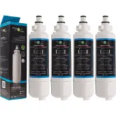 Dripio Wasserfilter für Panasonic Kühlschränke, 4er-Pack