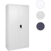 Mendler Aktenschrank HWC-H17, Stahlschrank Büroschrank Schrank, 2 Türen abschließbar Metall ~ 185x90x40cm gr