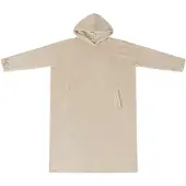 vidaXL Decken-Hoodie Beige S Flanell