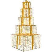 vidaXL Weihnachts-LED-Geschenkbox-Stapel 250 LEDs Warmes Weiß