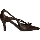 Manfield Braune Lederpumps | Größe 37
