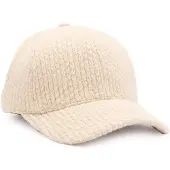 Manfield Kappe in Strick-Optik - beige | Größe Onesize
