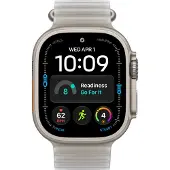 Apple 49 mm Ocean Armband Halbtransparentes Grau - Titan Schwarz MKAQ4ZM/A