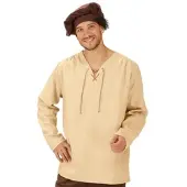 Buttinette Hemd "Mittelalter" für Herren, beige