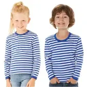 Buttinette Langärmeliges Ringelshirt "Blue Stripes" für Kinder