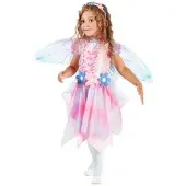 Buttinette Fee-Kostüm "Bella" für Kinder, rosa/hellblau