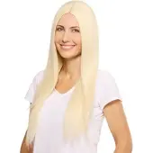 Buttinette Langhaarperücke "Lisa", platinblond, hitzebeständig