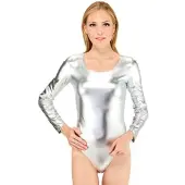 Buttinette Lackbody für Erwachsene, silber