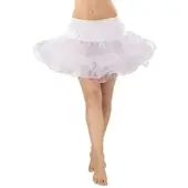 Buttinette Soft-Tüll-Petticoat für Kinder, weiß, 5-lagig