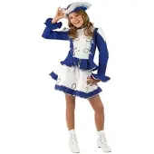 Buttinette Gardekostüm "Ariella" für Kinder, blau/weiß